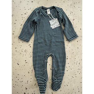 Kate Quinn Organic Footsie; Blue Stripe